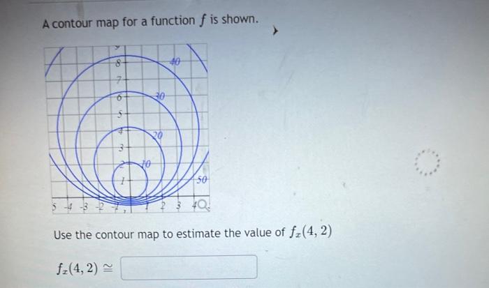 Solved A contour map for a function f is shown. Use the | Chegg.com