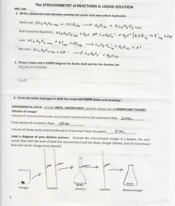 Solved Titration Report: Write the molecular equation of the | Chegg.com