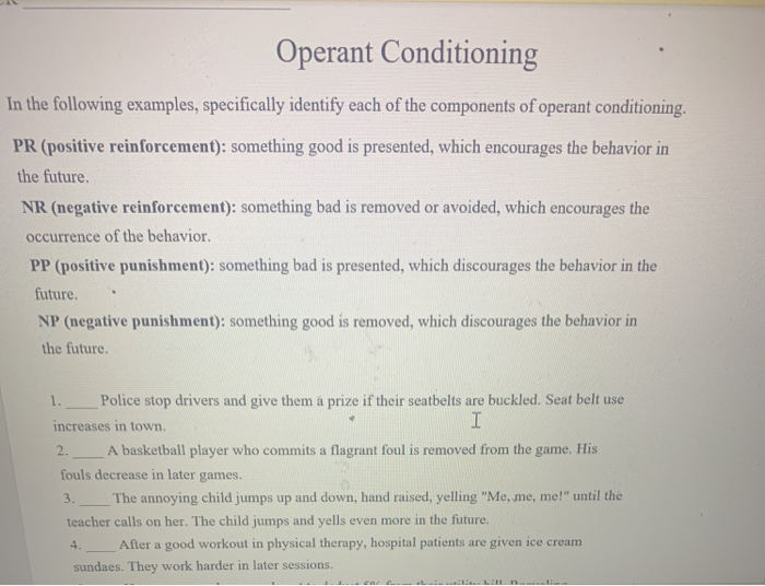 Examples of operant conditioning in animals picture