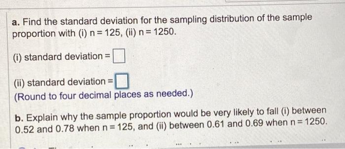 Solved The figure illustrates two sampling distributions for | Chegg.com