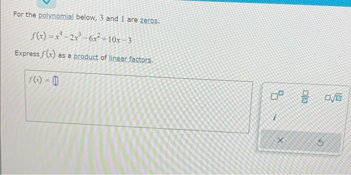 [Solved]: Use the remainder theorem to find ( P(1) ) for