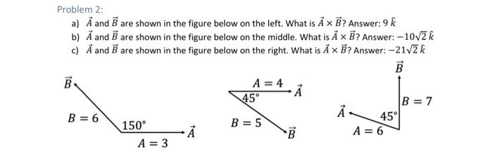 Solved Problem 2: a) A and B are shown in the figure below | Chegg.com