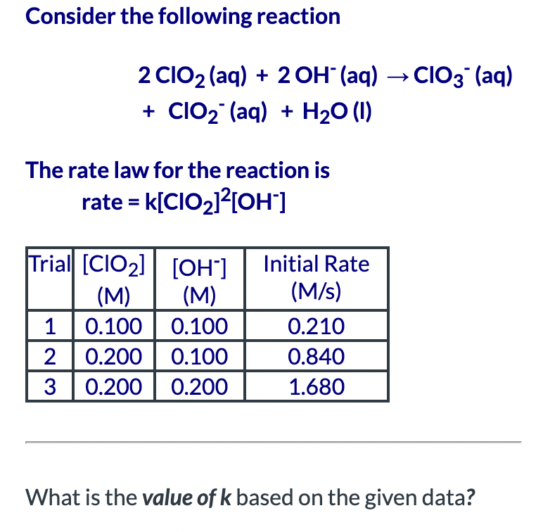 Solved Consider the following | Chegg.com