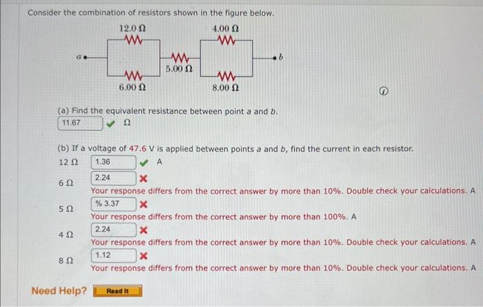 Solved Consider The Combination Of Resistors Shown In The | Chegg.com