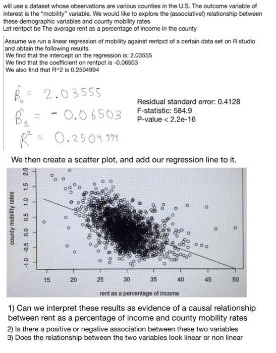 Solved Econometrics / R studio please help me solve question | Chegg.com