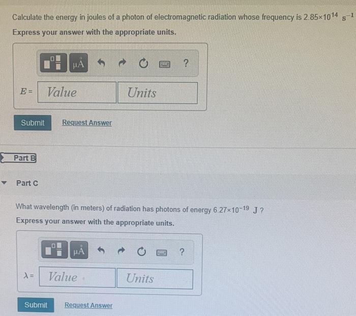 Solved Calculate the energy in joules of a photon of | Chegg.com