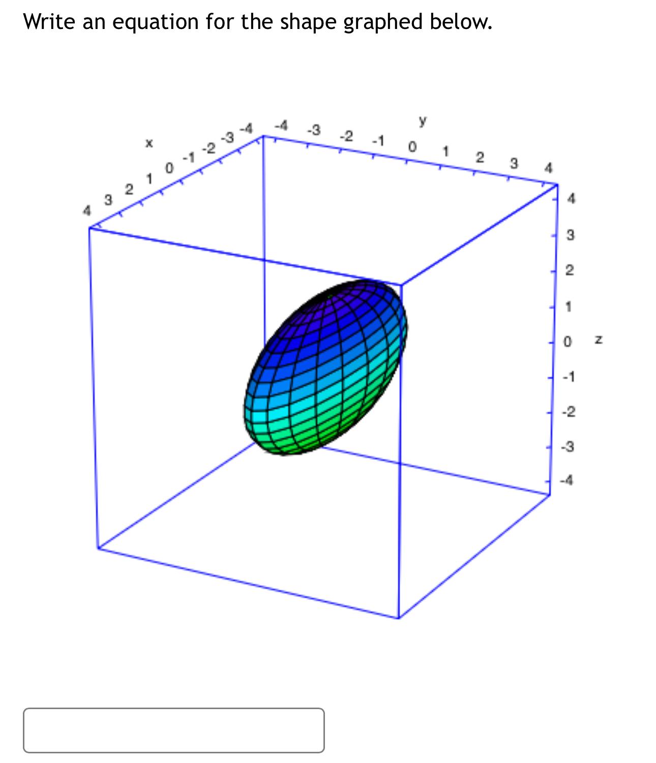 Solved Write An Equation For The Shape Graphed Below. | Chegg.com