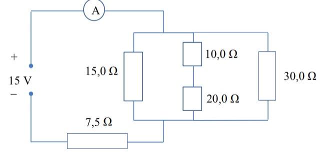 Solved A voltage source of 15 volts is connected as shown in | Chegg.com