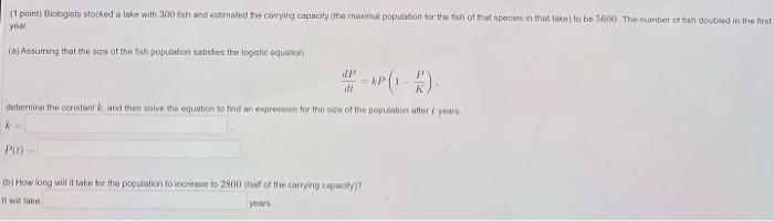 Solved a)Determine the constant K and solve the equation to | Chegg.com