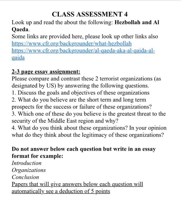 counter terrorism essay