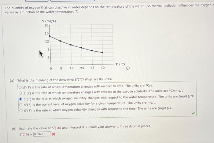 solved-the-quantity-of-oxygen-that-can-dissolve-in-water-chegg