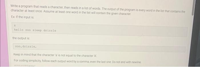 Solved Write a program that reads a character, then reads in | Chegg.com