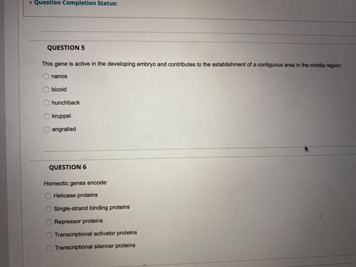 Solved Question Completion Status: QUESTION 5 This gene is | Chegg.com