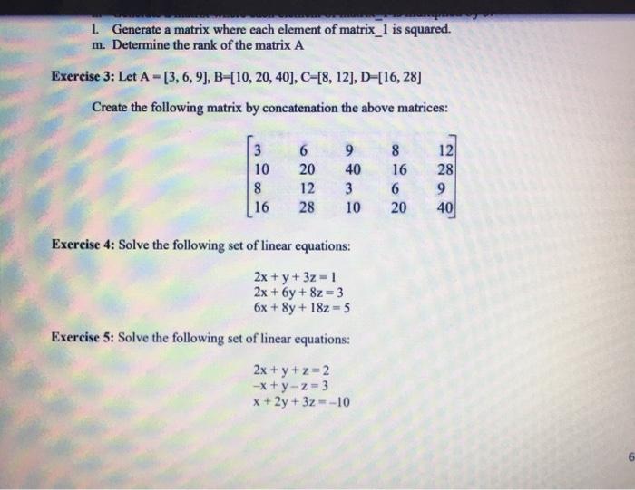 Solved 3 Deleting a row or a column We can delete a row or