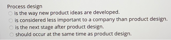 Solved A "focused Factory" Refers To Business Process | Chegg.com