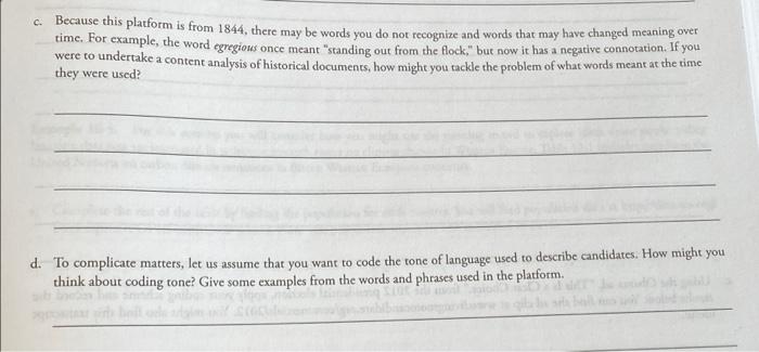 C Because This Platform Is From 1844 There May Be Chegg Com