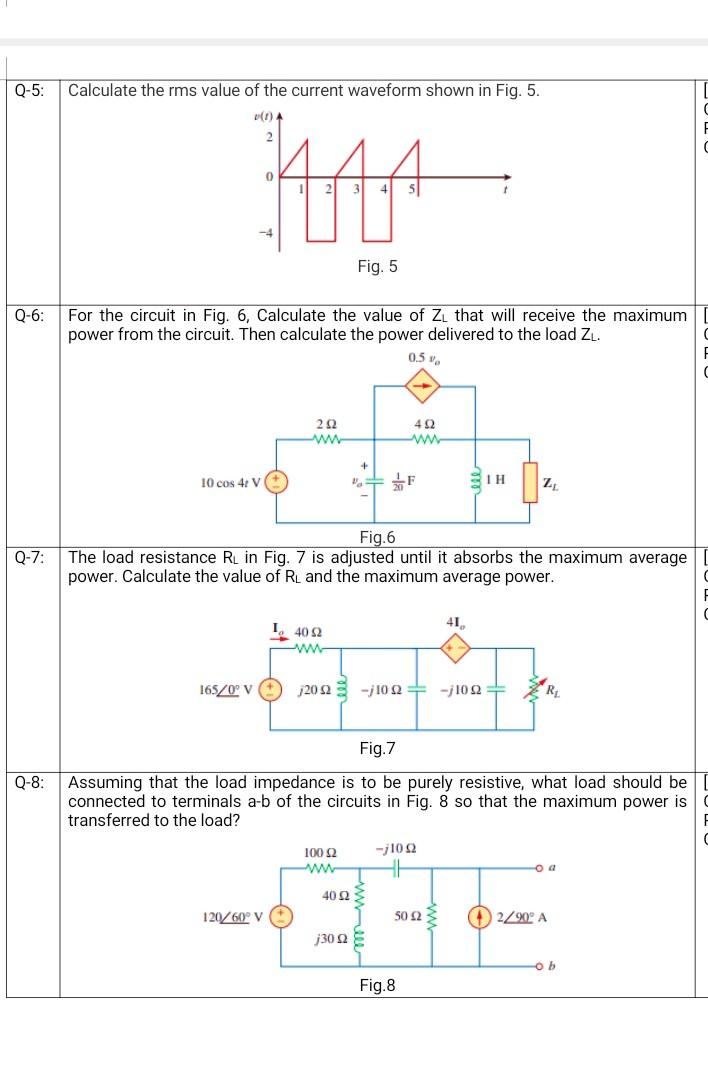 Solved Please Step By Step Solve : Q5 , Q6 , Q7 , Q8 | Chegg.com