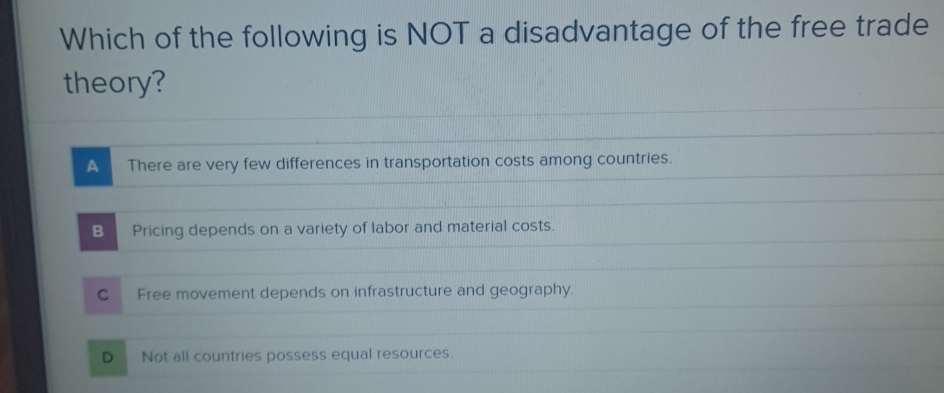 Solved Which of the following is NOT a disadvantage of the | Chegg.com