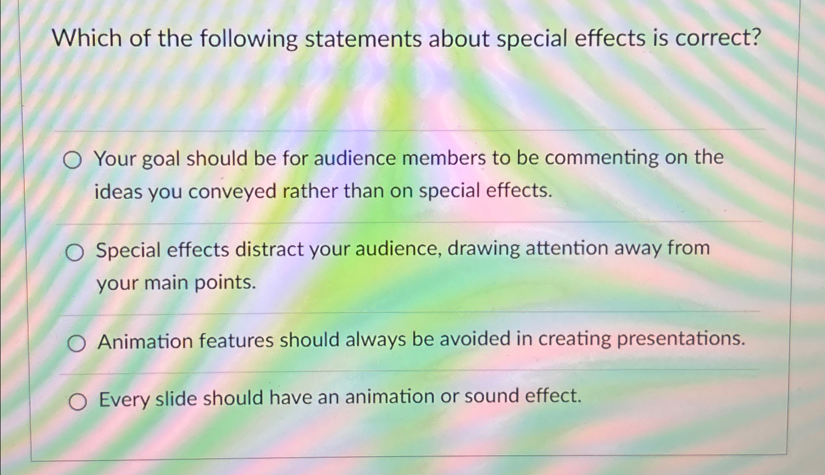 Solved Which of the following statements about special | Chegg.com
