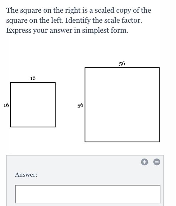 Solved The square on the right is a scaled copy of the | Chegg.com