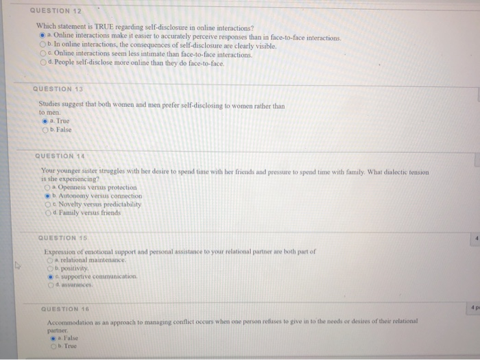 Solved QUESTION 12 Which Statement Is TRUE Regarding Chegg