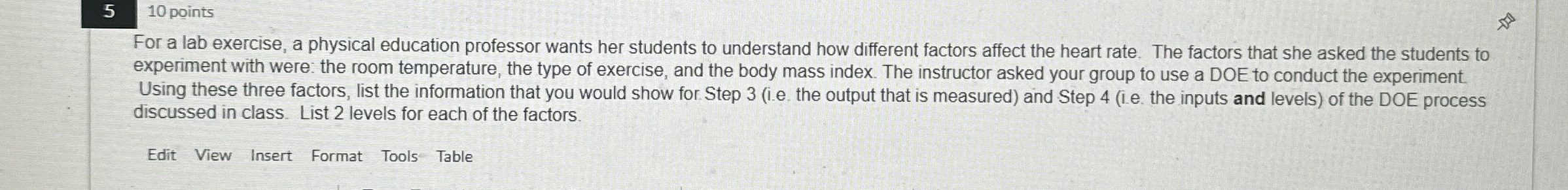 Solved For a lab exercise, a physical education professor | Chegg.com
