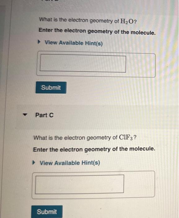 solved-what-is-the-electron-geometry-of-h2o-enter-the-chegg