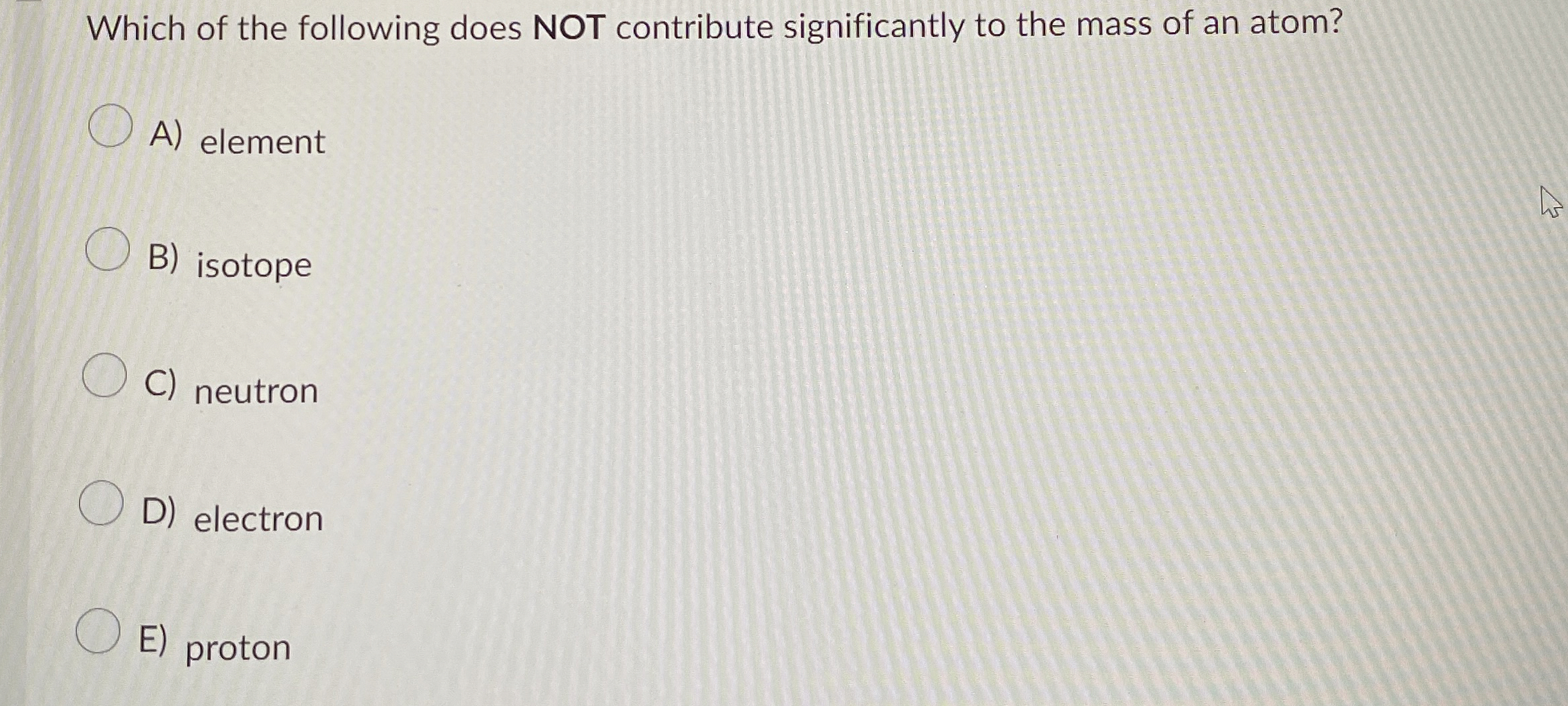 Solved Which of the following does NOT contribute | Chegg.com