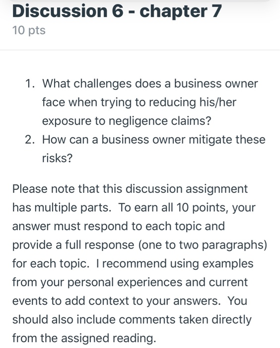 Solved Discussion 6 - chapter 7 10 pts 1. What challenges | Chegg.com