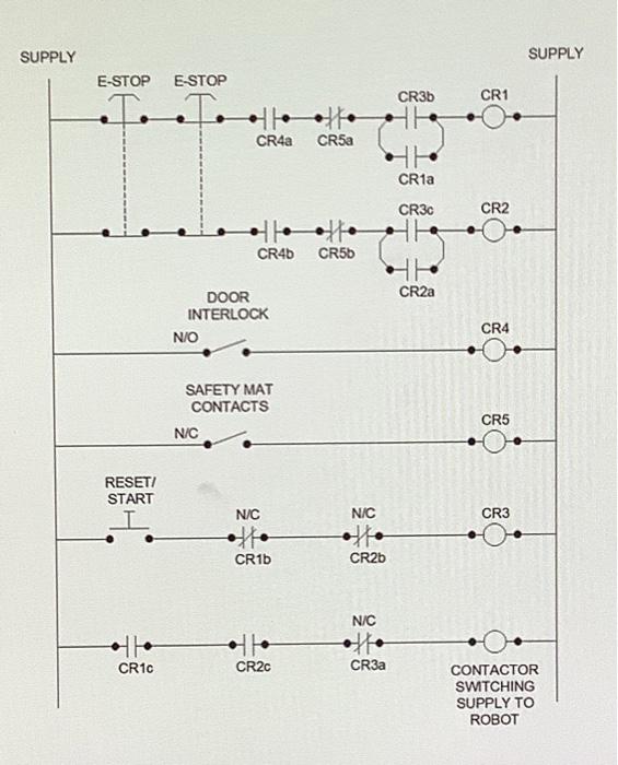 Solved Produce a wiring diagram for how the safety device | Chegg.com