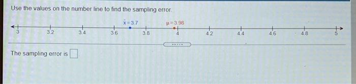 Solved Use the values on the number line to find the | Chegg.com