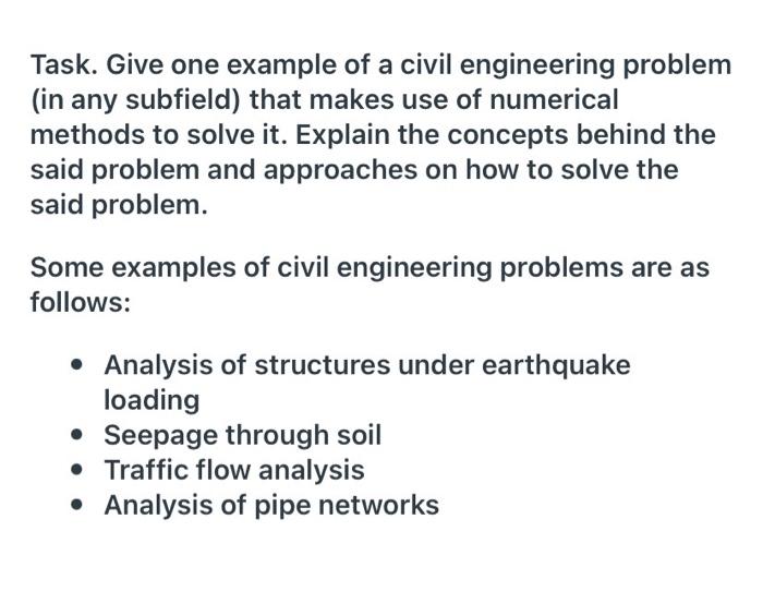 civil engineering problems essay