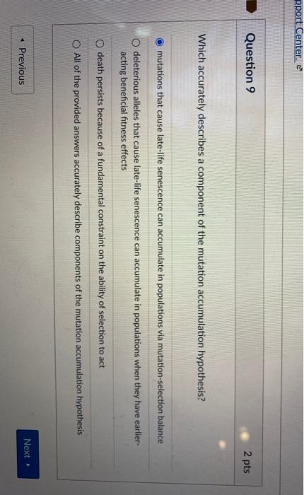 Solved Question 6 2 pts Which of the following statements | Chegg.com