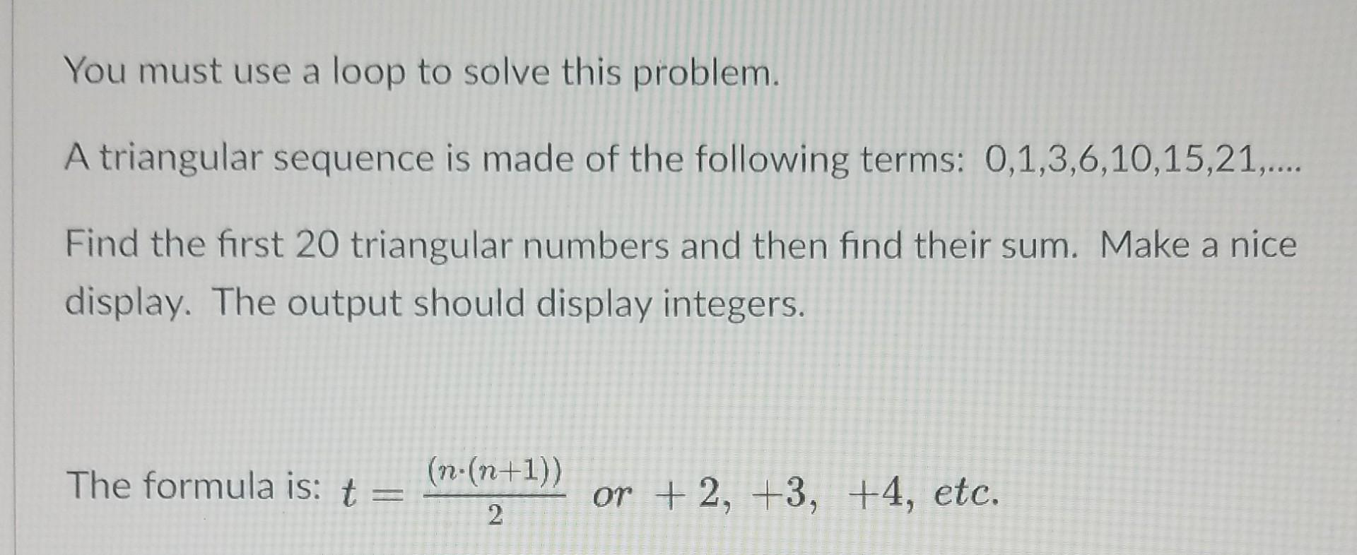 5. * In the following sequence of problems, we will