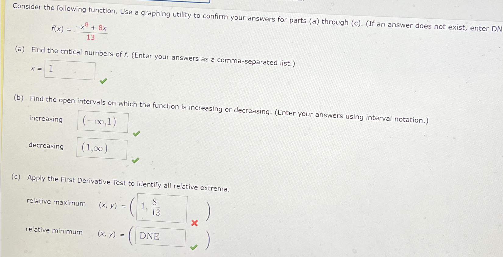 Solved Consider the following function. Use a graphing | Chegg.com