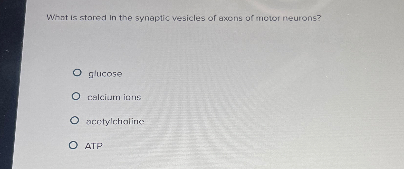 Solved What Is Stored In The Synaptic Vesicles Of Axons Of 