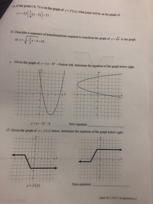 Lesson 16-3 representing and describing transformations practice and problem solving a/b answer key image