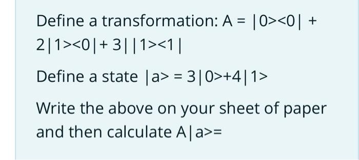 Solved Consider a 3 qubit system. Write the following ∣101> | Chegg.com