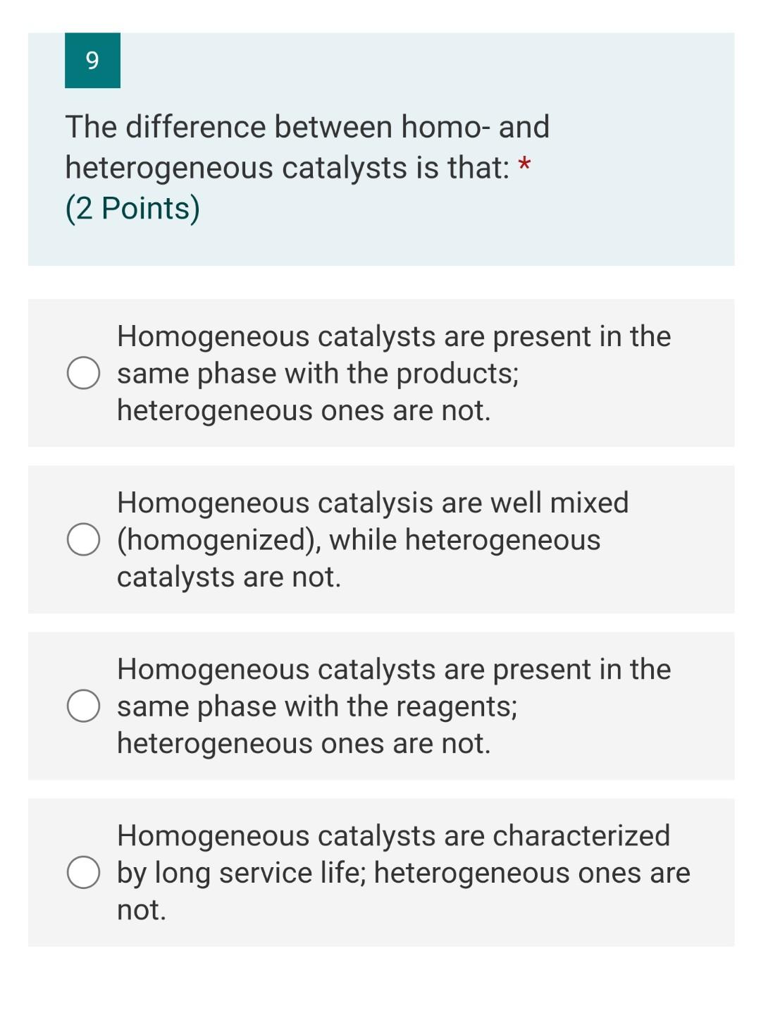 9 The Difference Between Homo And Heterogeneous Chegg Com