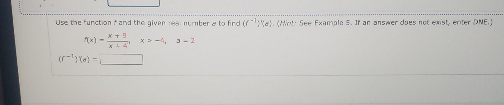 Solved Use the function fand the given real number a to find | Chegg.com