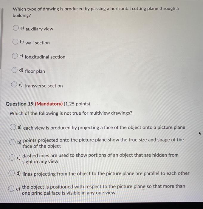 Solved Which type of drawing is produced by passing a | Chegg.com
