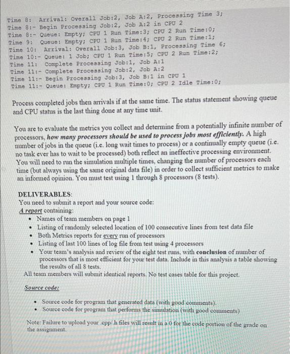 Solved The program simulates a computer with multiple | Chegg.com