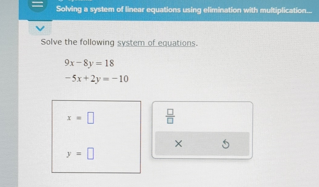 Solved Solving a system of linear equations using | Chegg.com