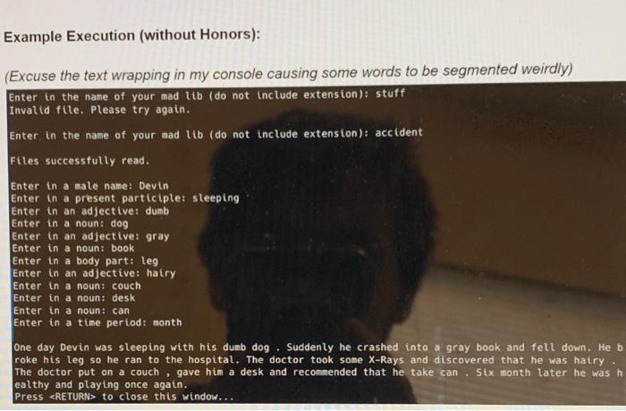 Solved I need help building a program and i dont know where | Chegg.com