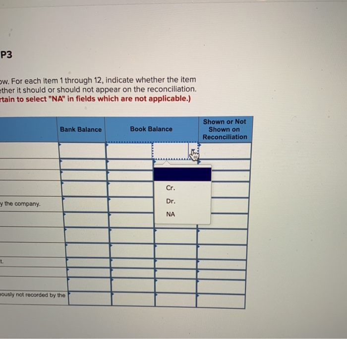 solved-a-table-for-a-monthly-bank-reconciliation-dated-chegg