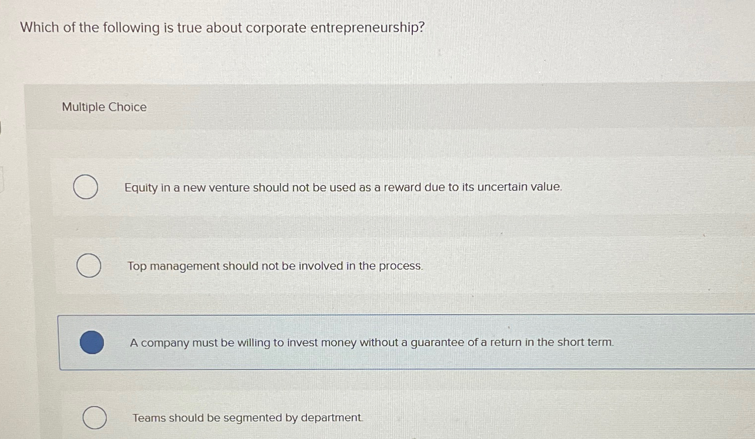 Solved Which of the following is true about corporate | Chegg.com