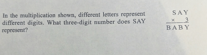 Solved In the multiplication shown, different letters | Chegg.com