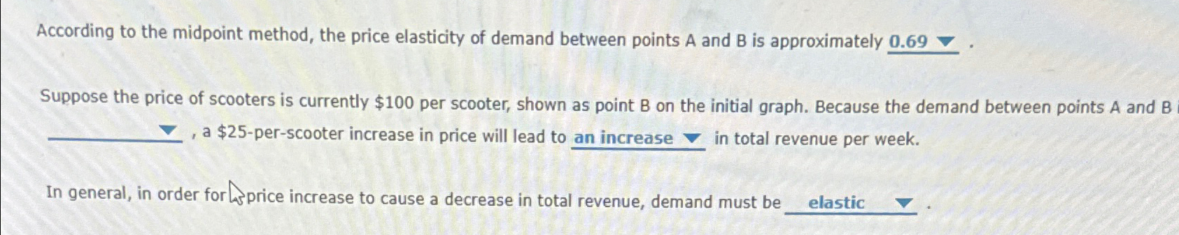 Solved According To The Midpoint Method, The Price | Chegg.com