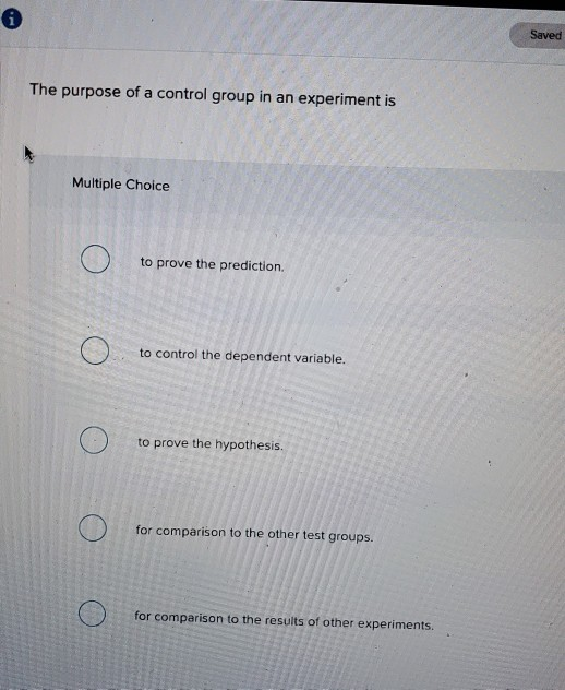 y is a control group important in an experiment