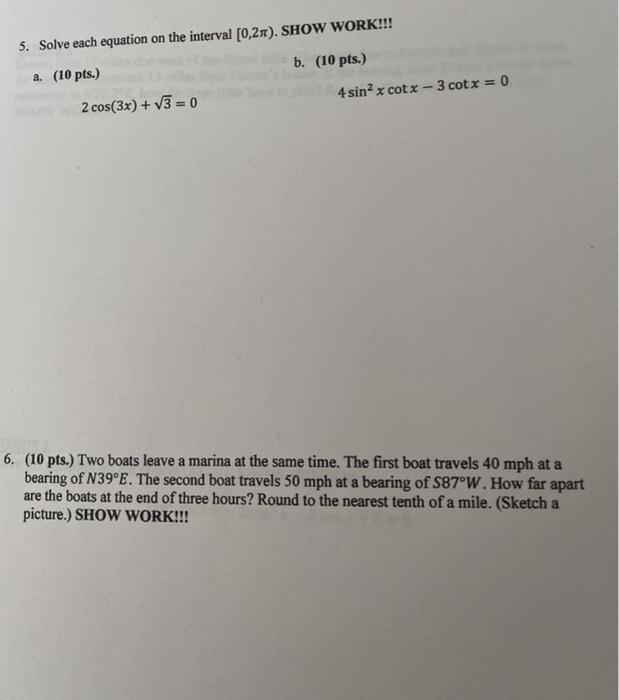 Solved . Find the exact value for each expression under the | Chegg.com